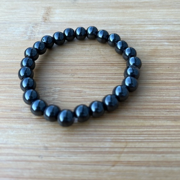 Hand Crafted Jewelry - Hematite Beaded Bracelet